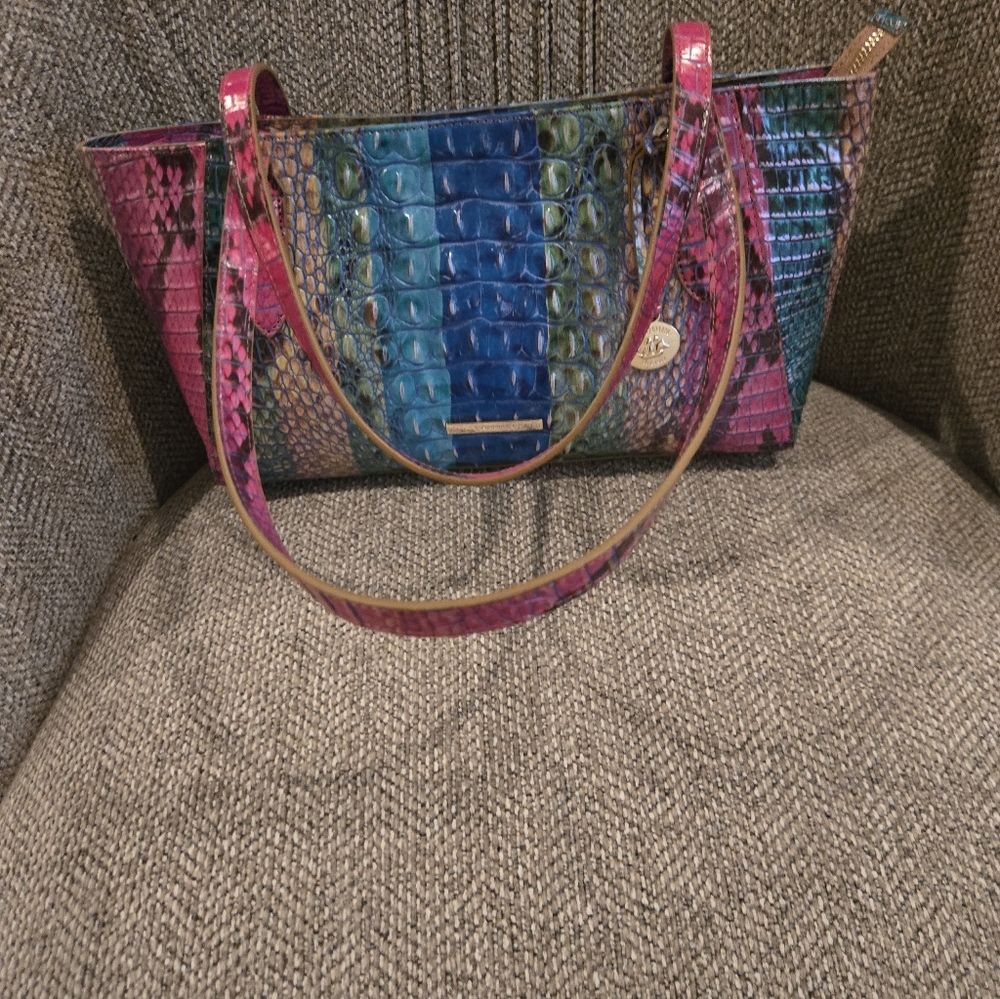 Multicolor Snakeskin Pattern Tote Bag